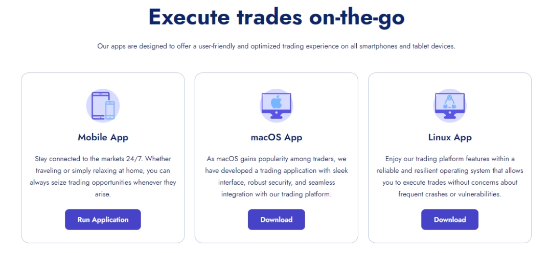 execute trades on-the-go